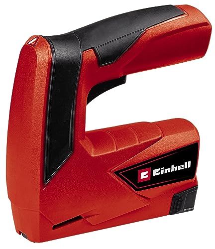 Einhell TC-CT 3,6 Li: Batterie 3,6 V / 1,3 Ah, Type d'agrafes : 53, Longueur des agrafes 6-14 mm, Poignée ergonomique, Livré en boîte métallique avec chargeur et 1000 agrafes