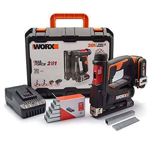 WORX WX843 - Agrafeuse/Cloueuse de Finition sans Fil